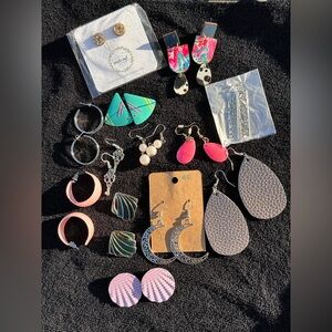 Assorted Colorful Earrings Set